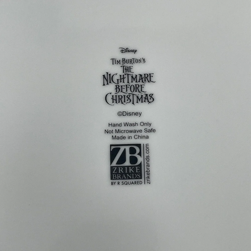 Nightmare Before Christmas‎ Jack & Sally Zrike 10.5″ Decorative Dinner Plate